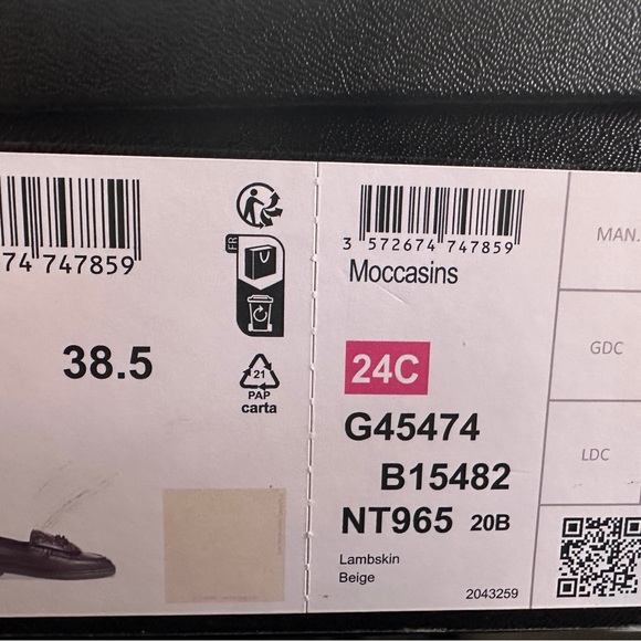 CHANEL 24C Leather Quilted Tab Turn Lock Turnlock CC Loafer Moccasin Flats - Picture 11 of 11